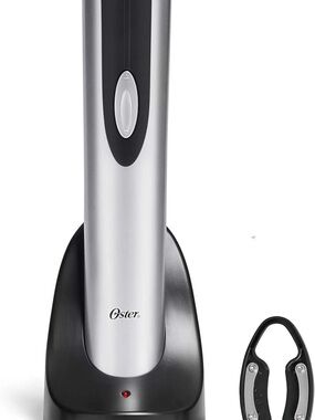 Oster Cordless Electric Wine Bottle Opener with Foil Cutter grey6
